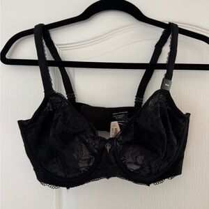 Victoria's Secret Black Lace Bra 36DD